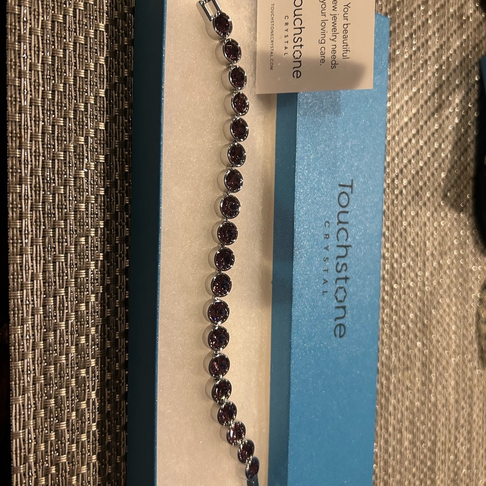 Touchstone Swarovski Iris Ice Tennis Bracelet. New, original packaging. - Picture 8 of 8